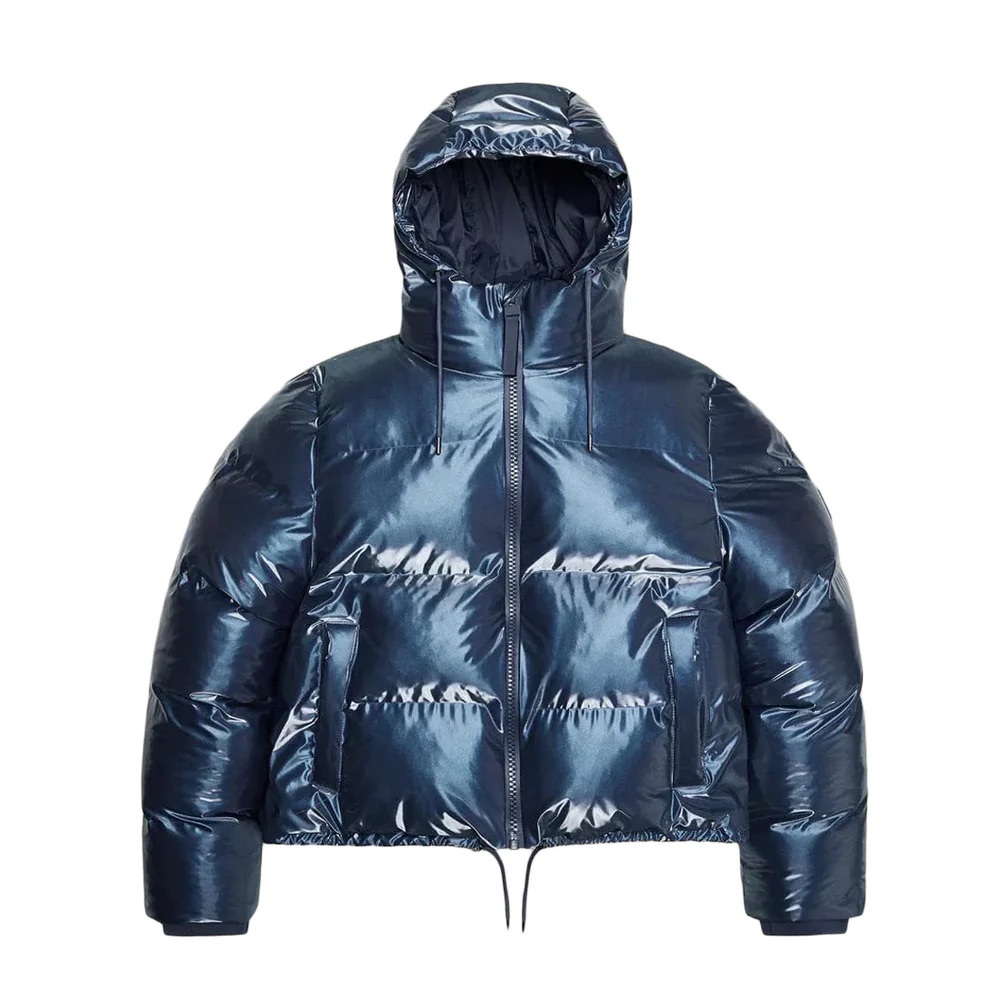 RAINS Alta Puffer Coat Iridescent Blue